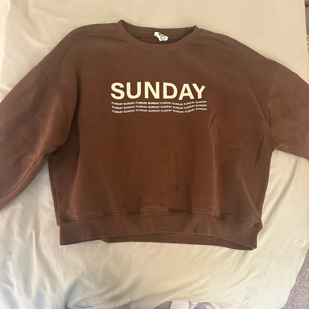 Princess Polly Brown Crew Neck Sweater